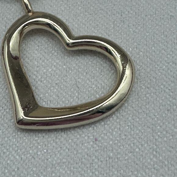 NEW in Gift Box Cubic Zirconia diamond MOON - gold Heart Sterling Silver Chain - Picture 6 of 14